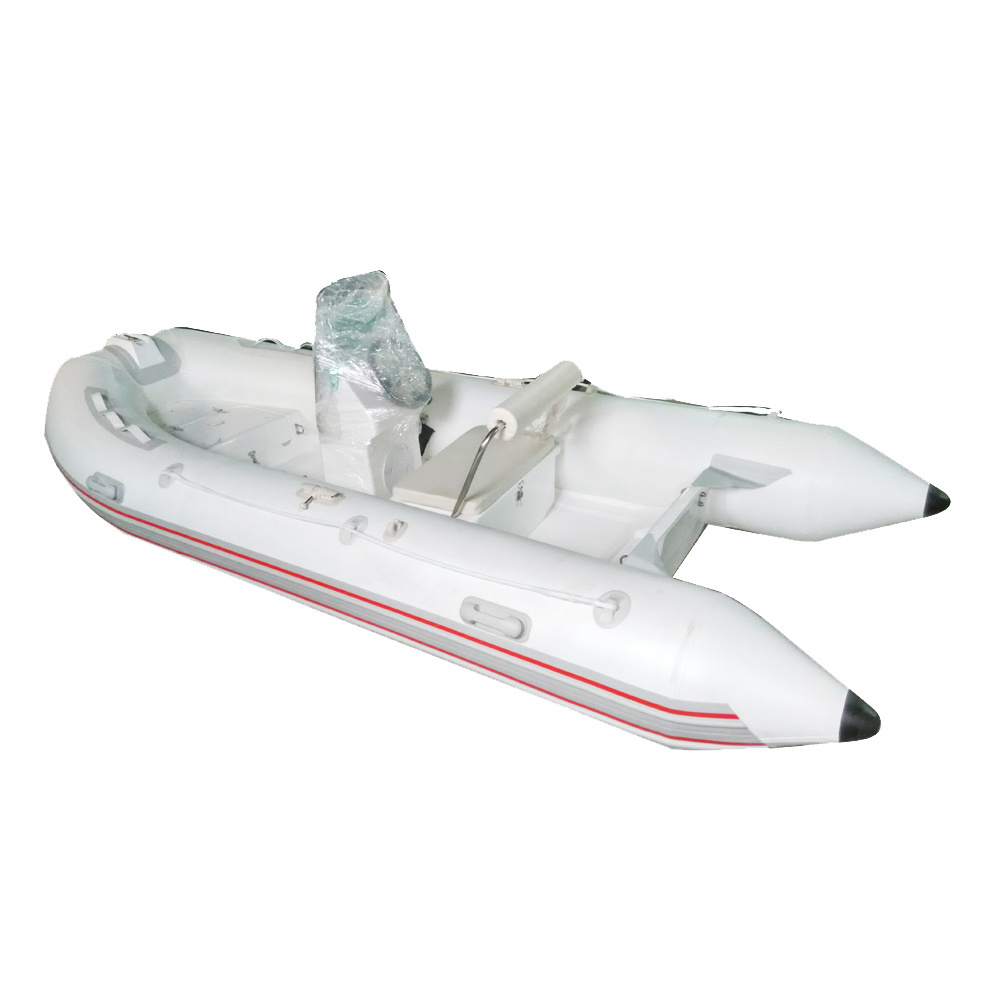 (ce)6 persons 4m rib boat inflatable yacht with fiberglass hull for sale