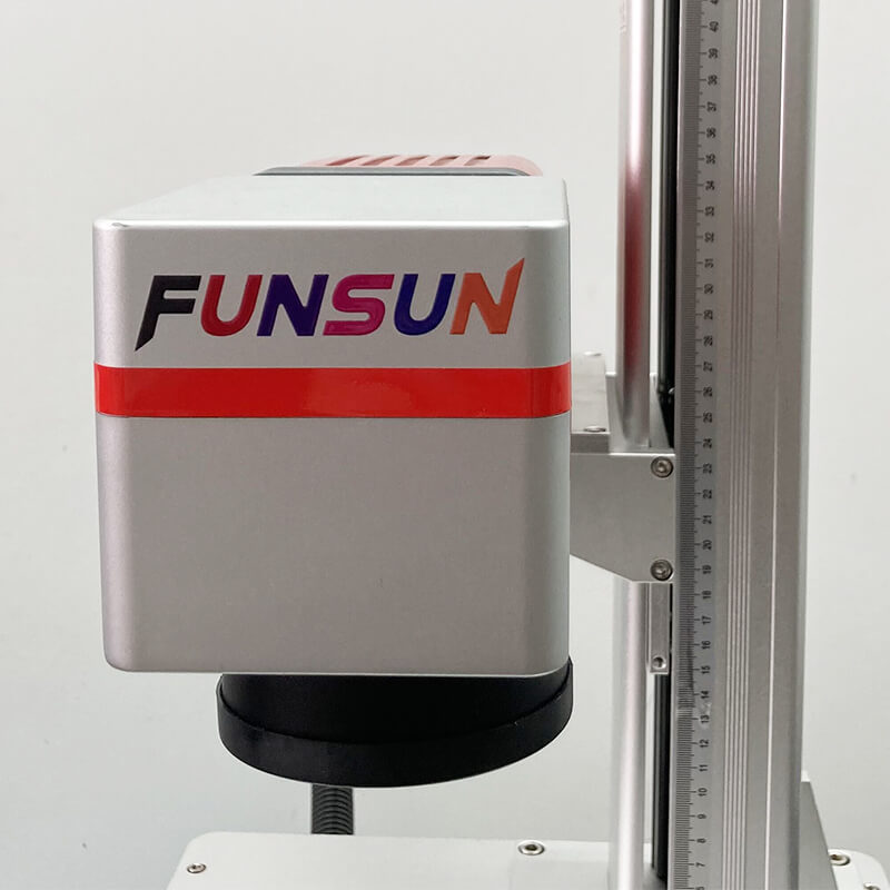 Funsun 20W 30W 50W Mini portable Fiber Laser Marking Machine for Printing Shops Key Building package PCB material