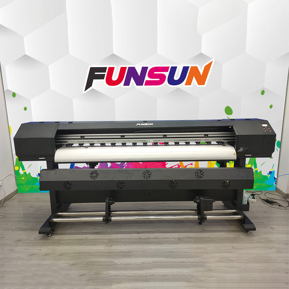 Funsun XP600 Inkjet Printer 1.6m 1.8m 3.2m China Plotter Large Format Poster Canvas Vinyl Wrap Eco Solvent Printer