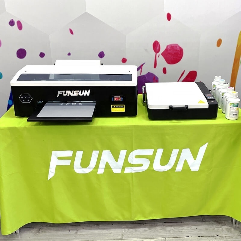 Funsun Factory Price A3 Desktop DTF Film Cloth Printer for Garment Hoodie with Free Oven