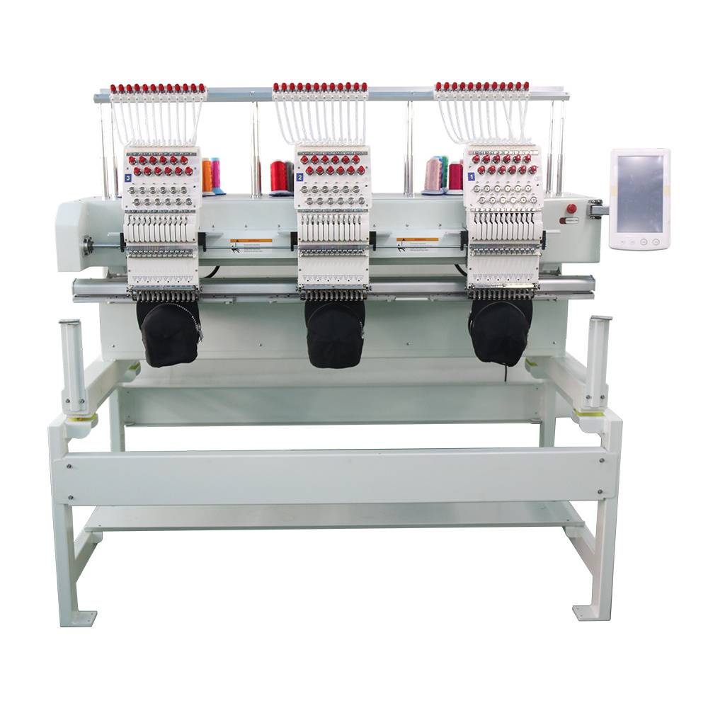 Multi head embroidery machine automatic cap t shirt garment al size computer 3d embroidery monogram machine