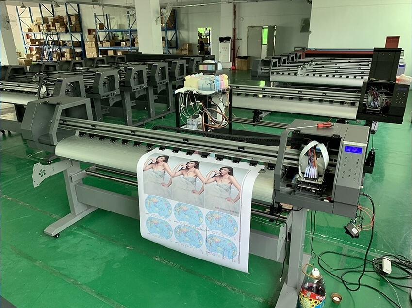 2000 Dollar Eco-solvent Large Format Photo Canvas Printing Machine Large Sticker Vinyl Advertising Billboard Printer