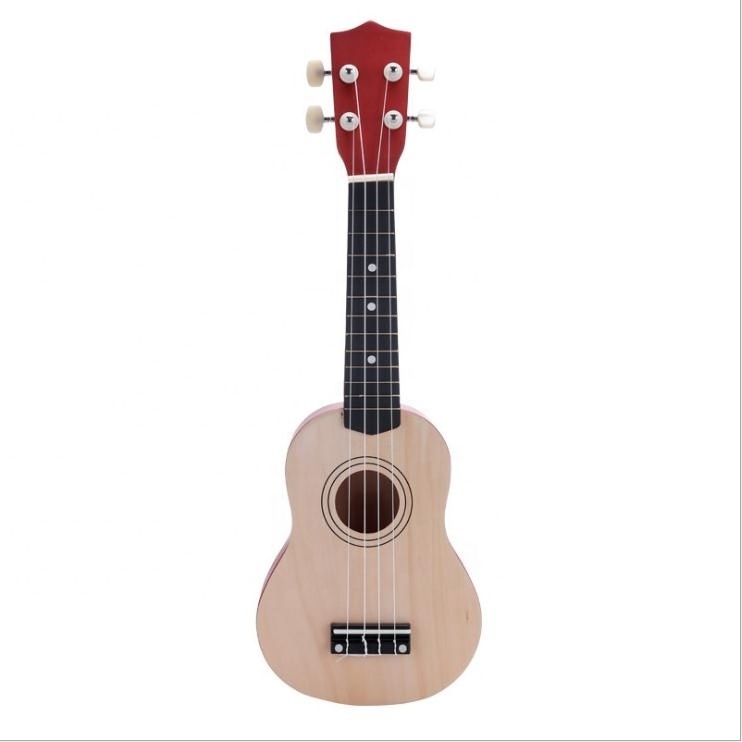 New factory supply  natural wood bass acoustic guitar ukulele for kids