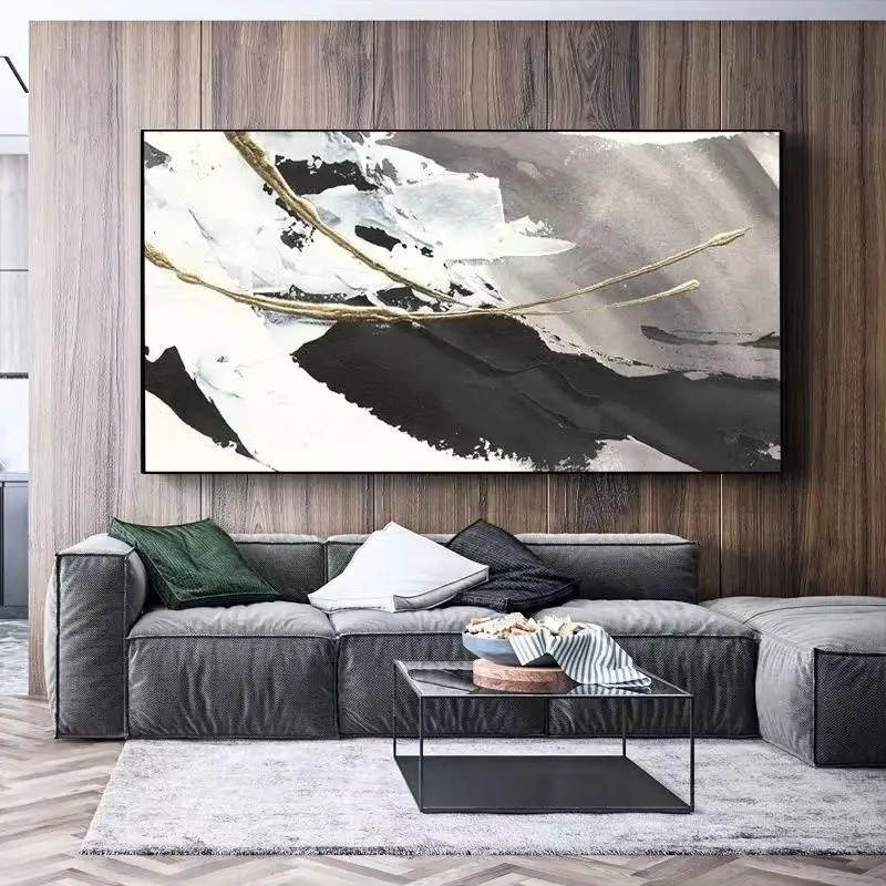 Funtuart Modern Abstract Art Decorative Mural Canvas Custom Canvas Print Oil Painting Living Room Hotel Painting