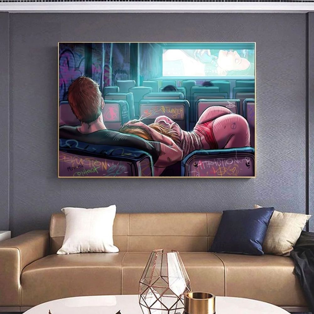 Decoration printed Sexy Body Girl Wall Art Female Women Oil Nude Paintings Canvas Art