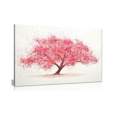 Cherry Tree Blossom Canvas Wall Art Picture Print Home Decor with inner frame landscape painting art poster