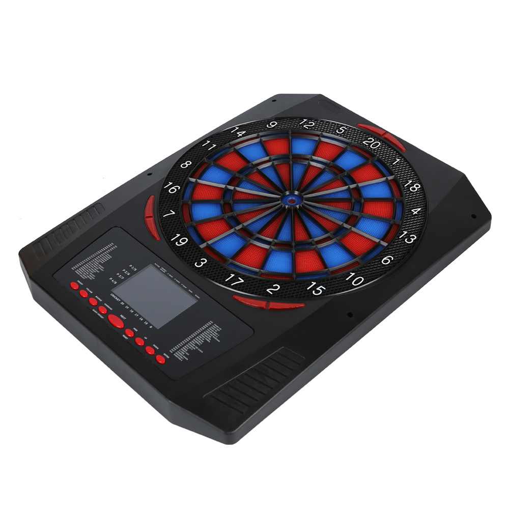 Safe professional electric dart board automatic lcd scoring display score dart board with 6pcs darts