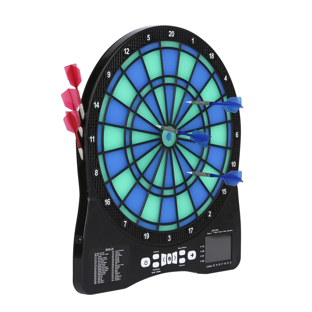 17 Inches Safety Dart Game Board Magnetic Dart Board Target Double Sided Magnetic Dart Board Leisure-use Dartboard Surround