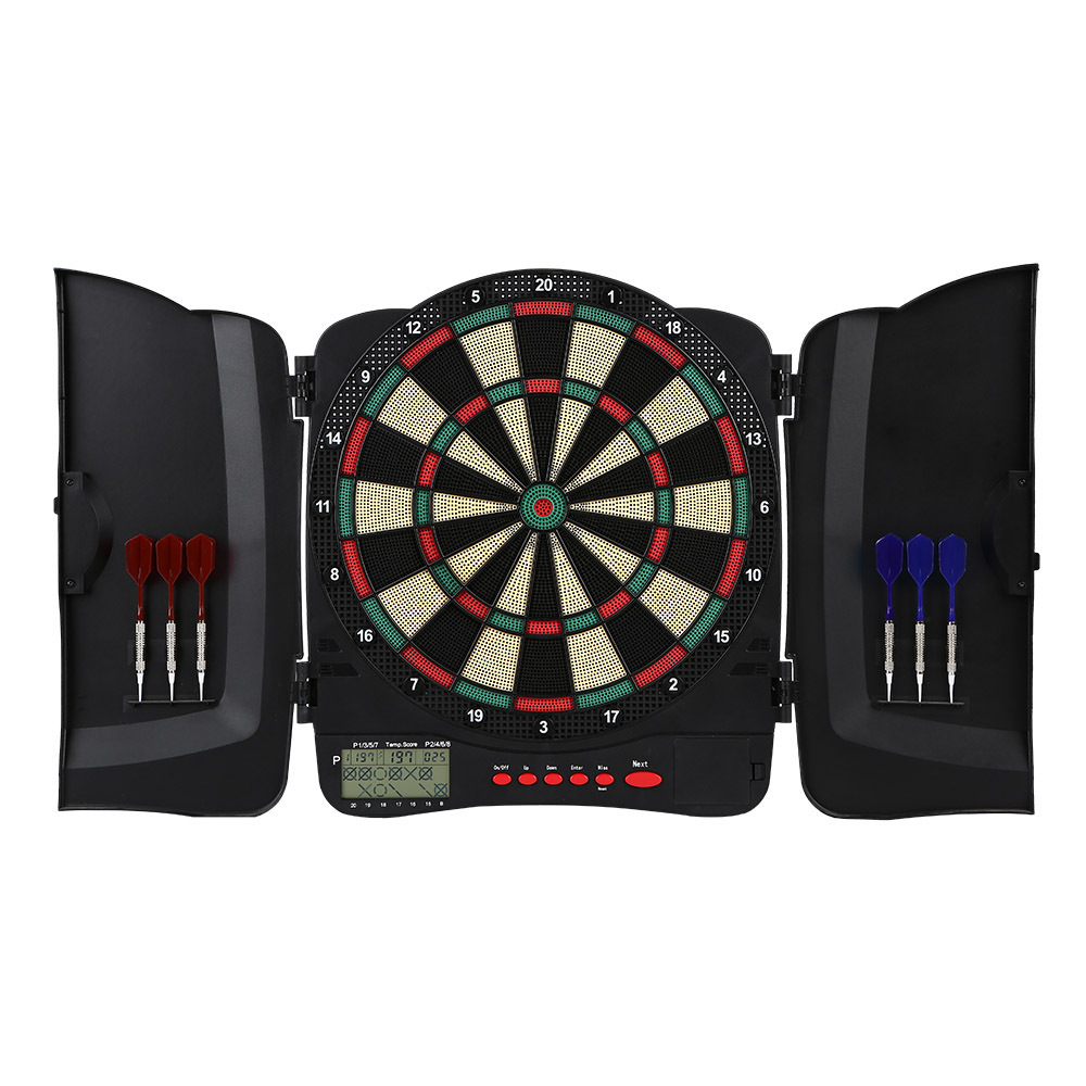 Luxury Professional Wood Trim Plastic Injection Cabinet Dart Board Electronic Dartboard