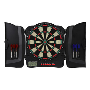 Luxury Professional Wood Trim Plastic Injection Cabinet Dart Board Electronic Dartboard