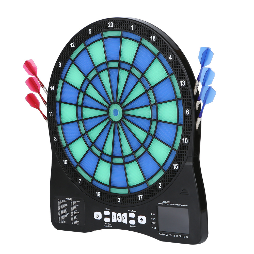 17 Inches Safety Dart Game Board Magnetic Dart Board Target Double Sided Magnetic Dart Board Leisure-use Dartboard Surround