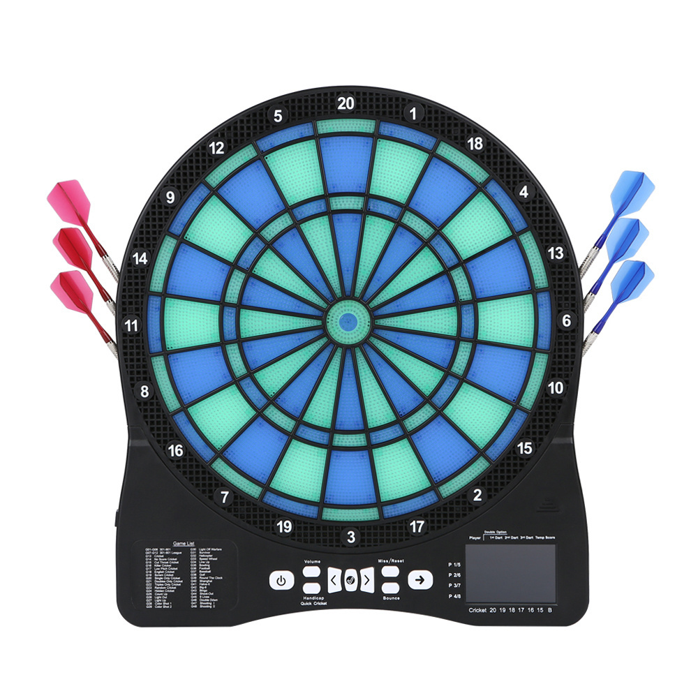 17 Inches Safety Dart Game Board Magnetic Dart Board Target Double Sided Magnetic Dart Board Leisure-use Dartboard Surround