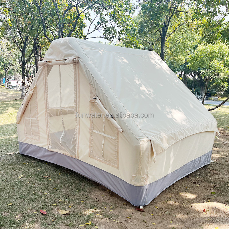 Factory Outlet Air Pole Inflatable Glamping Tent,Multi Persons Large Outdoor Camping Tent Inflatable Camping Tent