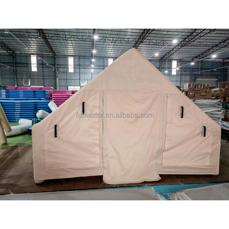 Luxury House Shaped Tent Glamping Oxford Fabric Inflatable Hotel Camping Outdoor Tents