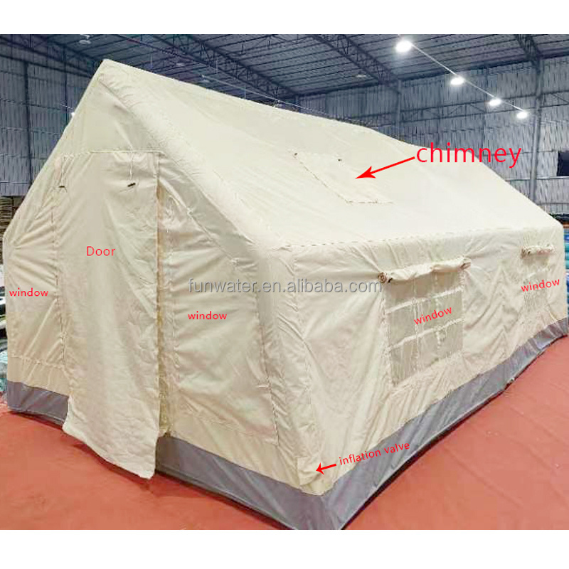 Waterproof Material Outdoor 3*6m Desert Inflatable Airtight Camping Tent For Camping