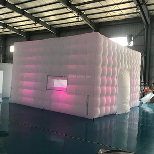 Blow Up Night Club Commercial Large Wedding Event Party Led Light Cube Inflatable Nightclub Tent