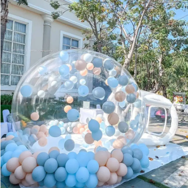 Hot sale kids party fun house giant clear pump air dome balloon dome inflatable bubble house for sale