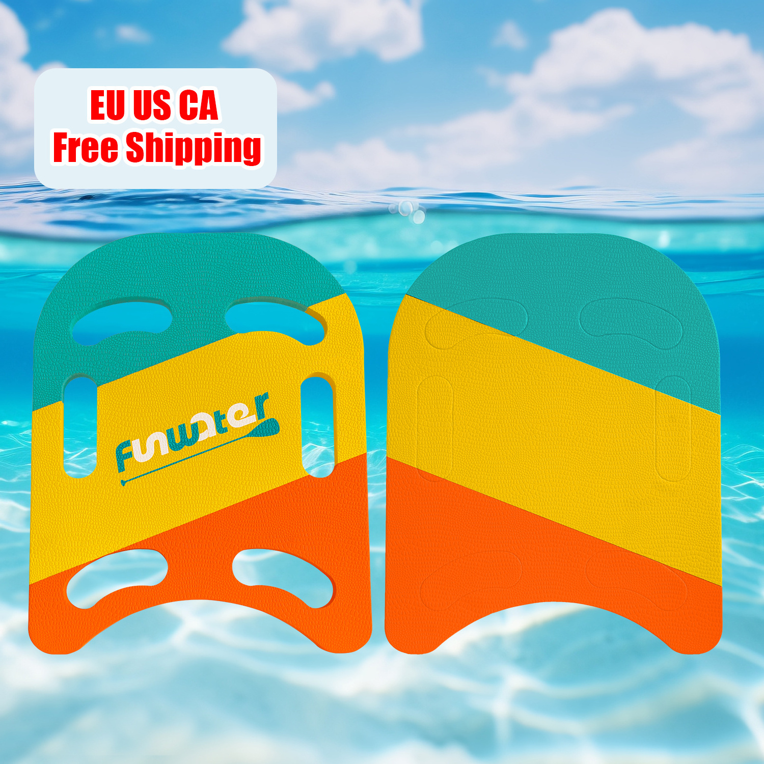 EU US CA Free Shipping High Quality Water EVA Kickboard Adult Child Swim Train Float Kickboard Swimming Kickboard For Kids