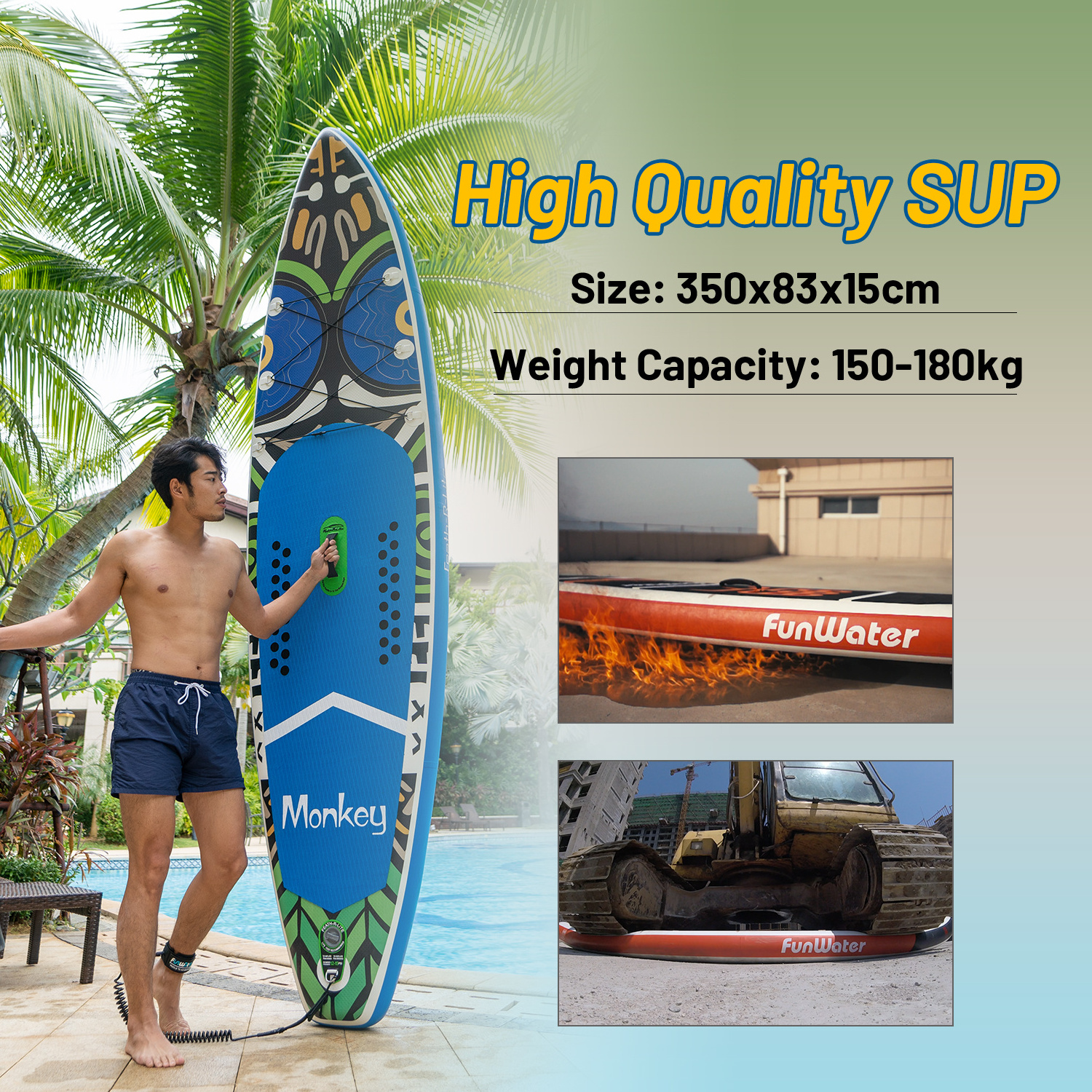 EU Free Shipping Dropshipping inflatable paddle board with seat paddleboard sup sap board wake surfboard paddle board