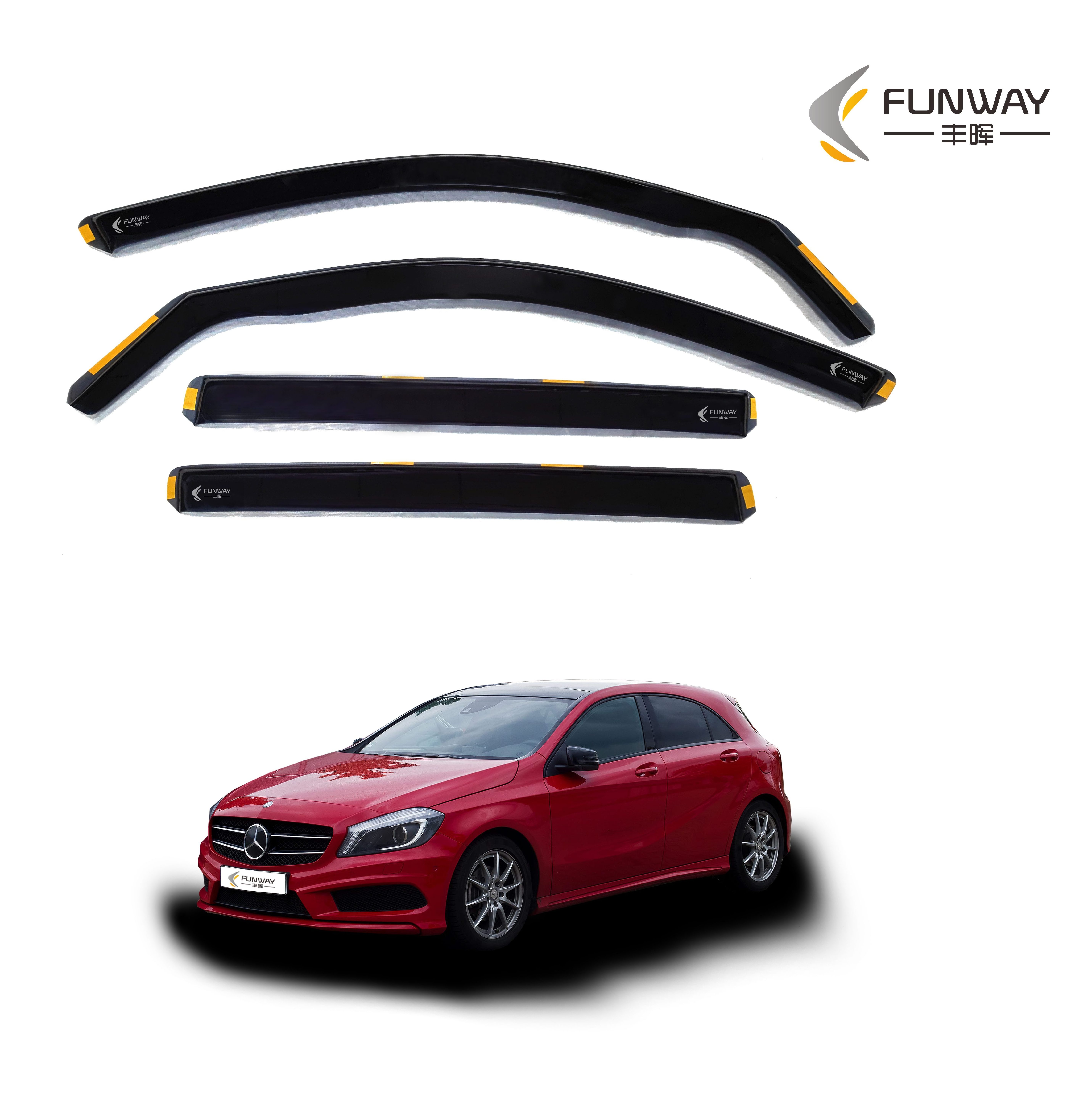 Sunroof Wind Deflectors Custom Rain Guard For  Mercedes A-Class W176 2012-2018 5 Door