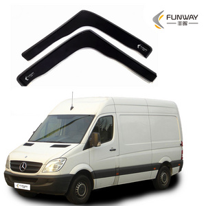 Auto Door Visor Wind Deflectors Roof Rain Guard For  Mercedes Sprinter MK2 2006-2018 2 Door