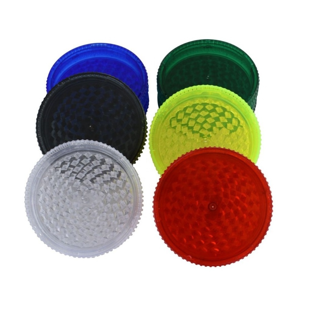 Custom logo big size 91mm plastic herb grinder 3 layers  manual smoke grinder  wholesale smoking accessories