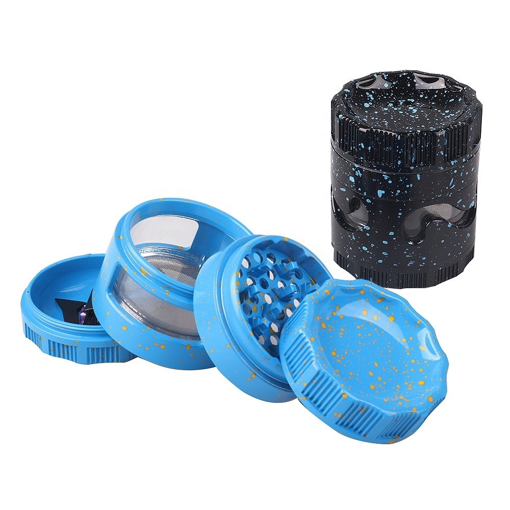 New Arrival Ceramic Tobacco Crusher Herb Grinder Portable 63mm 4 Layer Aluminium Alloy Herb Grinder