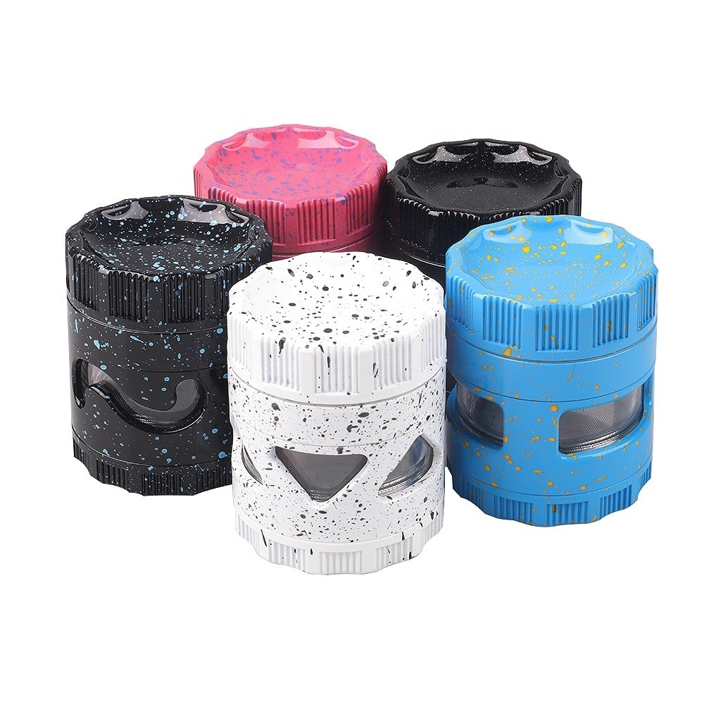 New Arrival Ceramic Tobacco Crusher Herb Grinder Portable 63mm 4 Layer Aluminium Alloy Herb Grinder