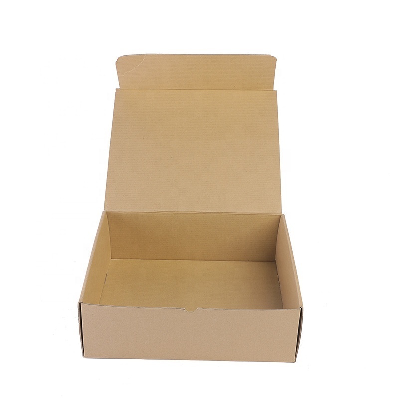 Plain Kraft Tuck Top Folding Corrugated Cardboard Postal Box Ecommerce Mailer Box