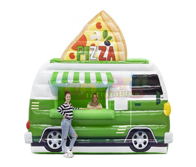 Outdoor colourful wholesale bounce house ice cream truck car tent carnival booths advertising inflatable bouncer