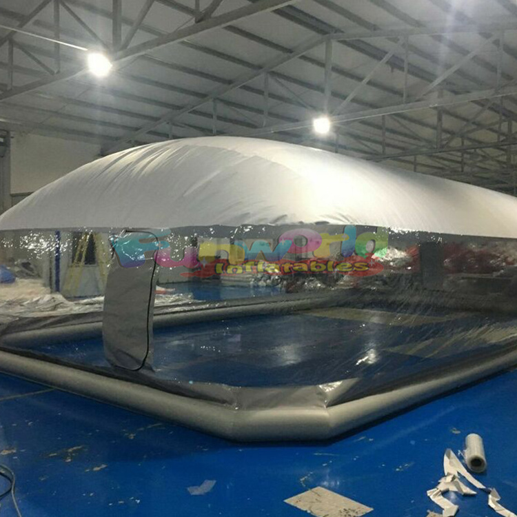 Customized outdoor clear air dome inflatable swimming pool cover balloon inflatable dome for pools