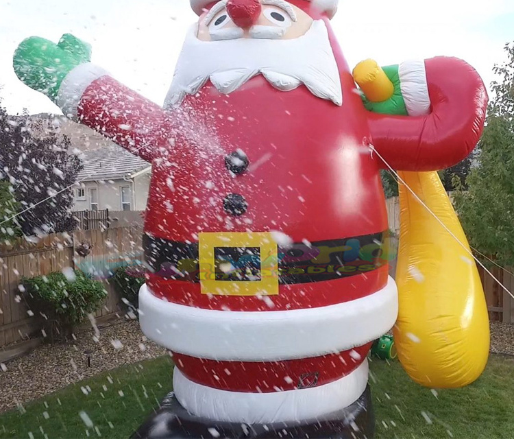 Blow up decoration inflatable model with lights giant wholesale advertising inflatables cartoon christmas santa claus inflatable