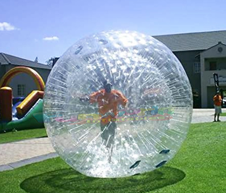 Outdoor commercial ground kids bubble big zorbing giant human hamster balling inflatable zorb ball