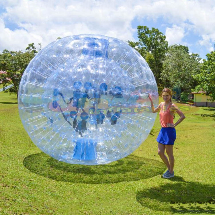 Outdoor adults funny sport games bubble zorbing human hamster inflatable zorb ball for sale