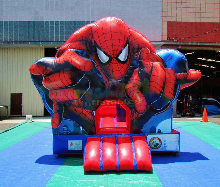 Adult commercial kiddie party juego inflables spiderman combo jumper inflatable bouncy castle water slide bounce house