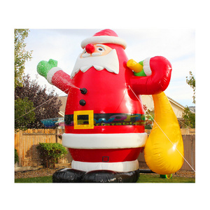 Blow up decoration inflatable model with lights giant wholesale advertising inflatables cartoon christmas santa claus inflatable