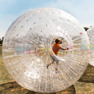 Outdoor adults funny sport games bubble zorbing human hamster inflatable zorb ball for sale