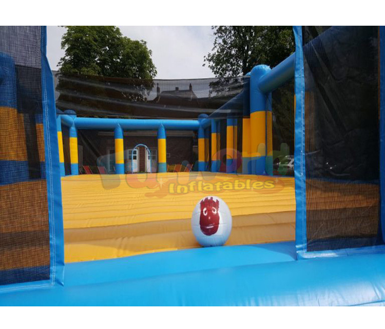 Outdoor wholesale commercial playground giant inflables juegos adult sport games inflatable volleyball field