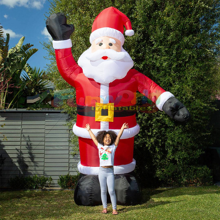 Outdoor giant blow up promotional model papa noel inflable christmas inflatables santa claus