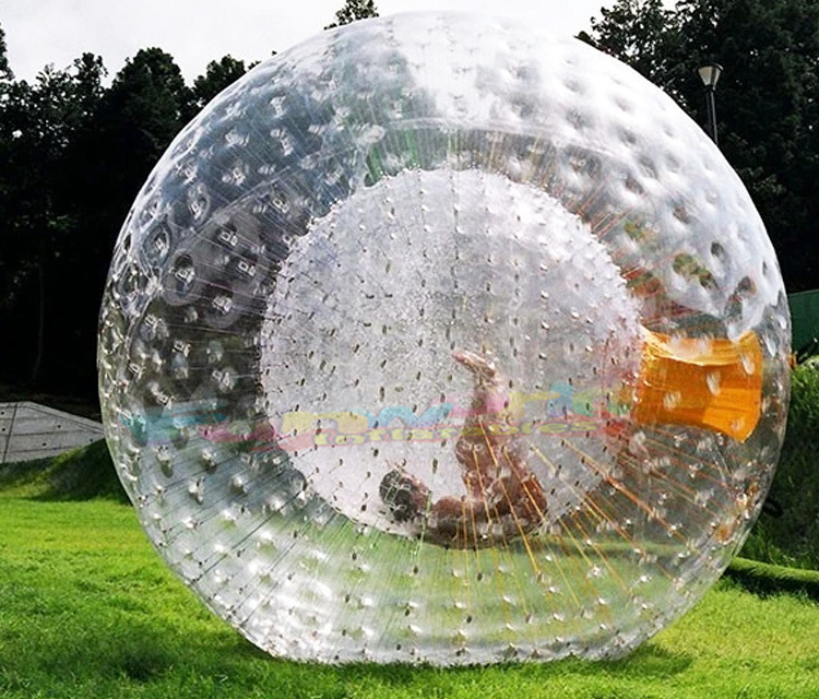 Outdoor commercial ground kids bubble big zorbing giant human hamster balling inflatable zorb ball