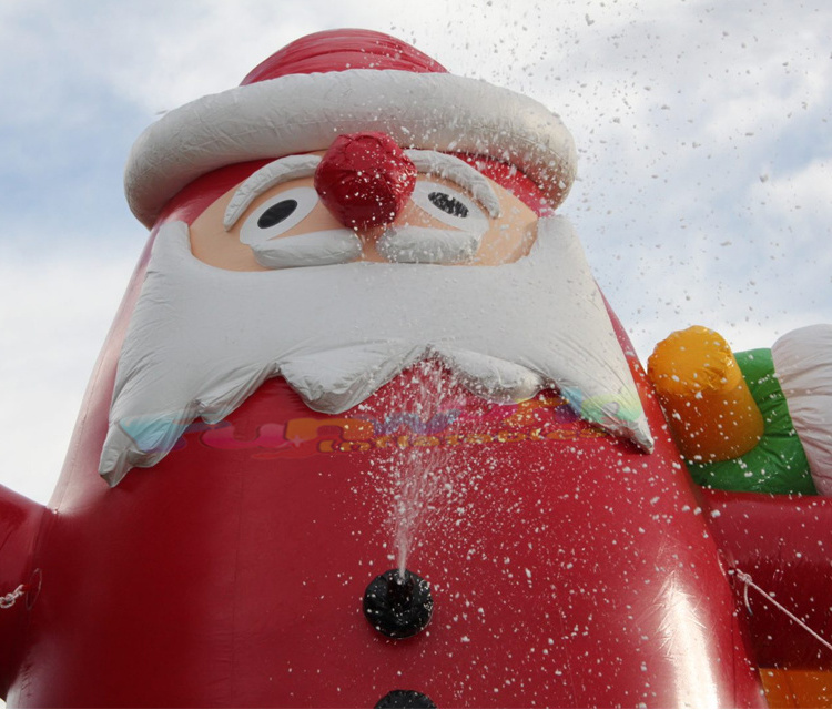 Blow up decoration inflatable model with lights giant wholesale advertising inflatables cartoon christmas santa claus inflatable