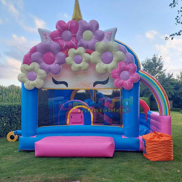 Wholesale kids party outdoor bounce house piepusama atrakcija inflatable cupcake bouncy castle slide combo