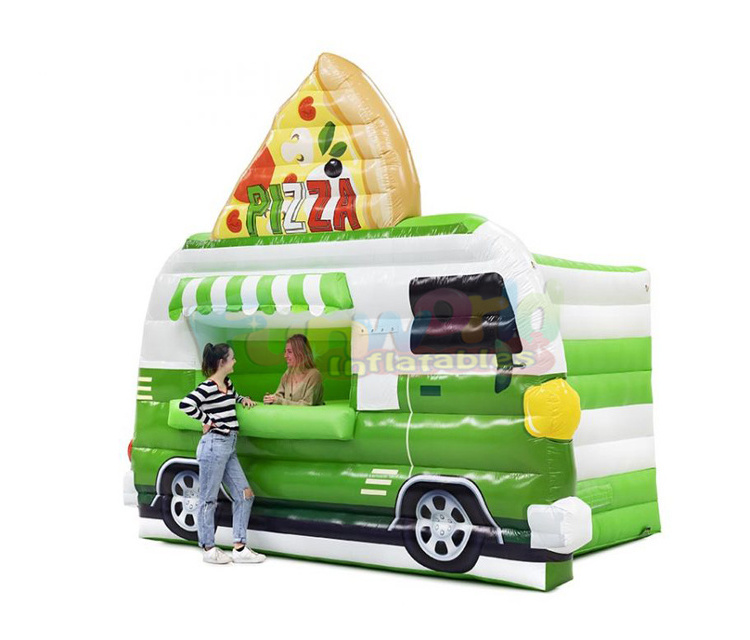 Outdoor colourful wholesale bounce house ice cream truck car tent carnival booths advertising inflatable bouncer