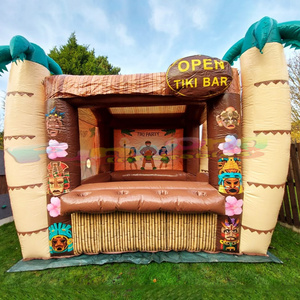 Outdoor portable beach party exhibition serving table domo inflable venta inflatable tiki bar