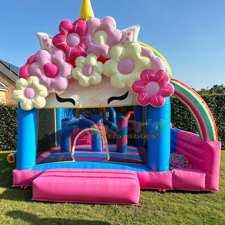 Wholesale kids party outdoor bounce house piepusama atrakcija inflatable cupcake bouncy castle slide combo