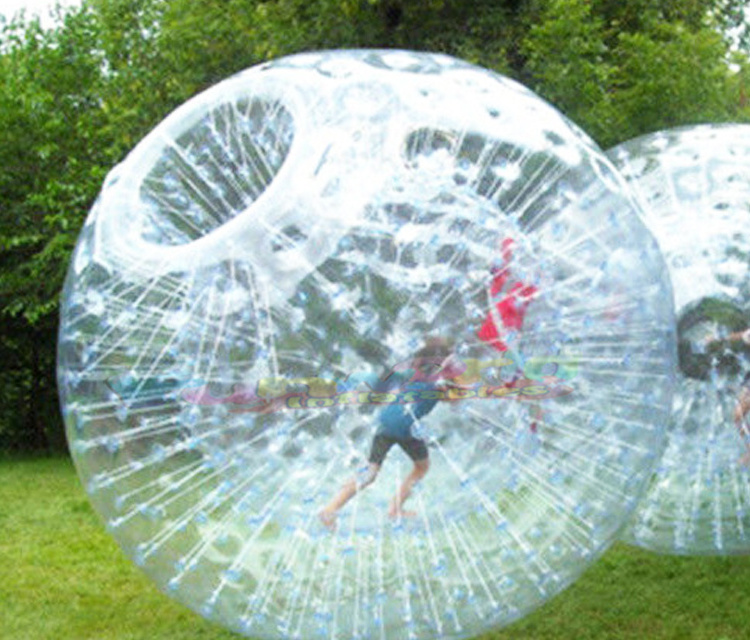 Outdoor commercial ground kids bubble big zorbing giant human hamster balling inflatable zorb ball