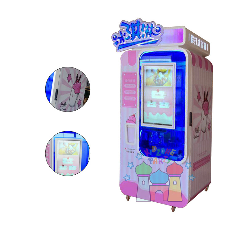 Outdoor carnival party commercial grade dispenser frozen yogurt ice cream machine for kids