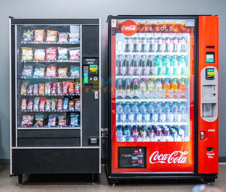 Huge capacity multi function distribution automatique drink snack vending machine with cooling system