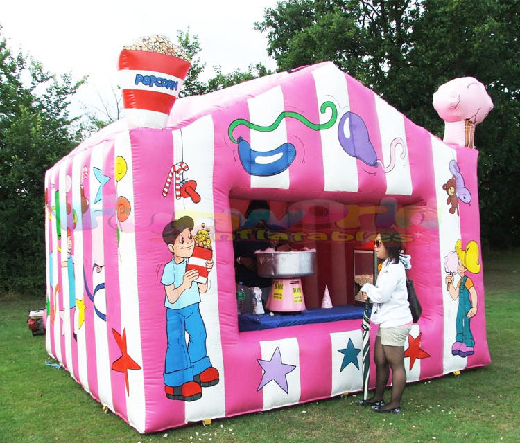 Fun customized snack booth tent carnival treat shop food drink inflatable concession stand