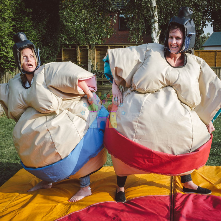 Wholesale commercial grade party inflatable costume for kids and adults sumo wrestling suit